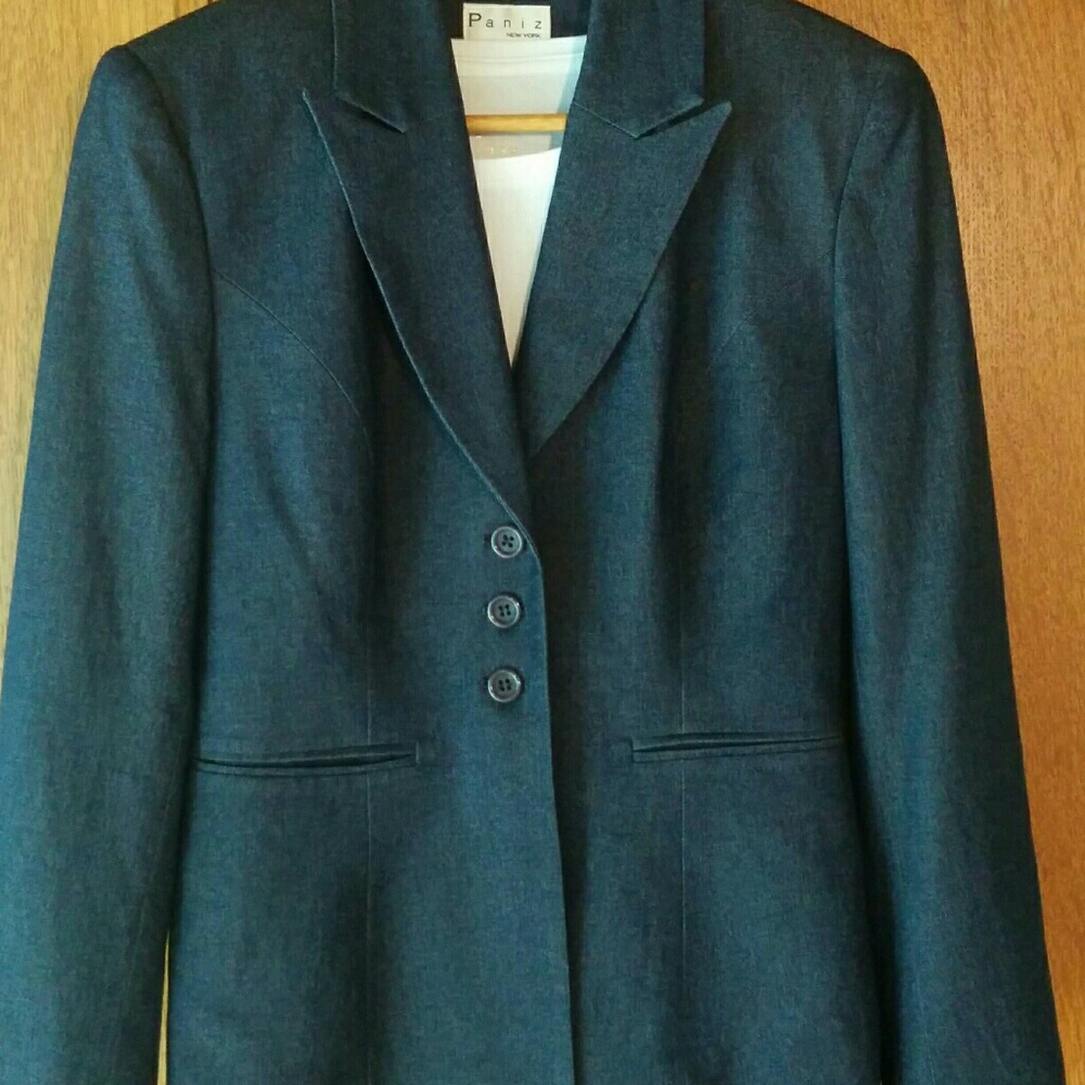 Paniz Navy Heather Blazer Size 6